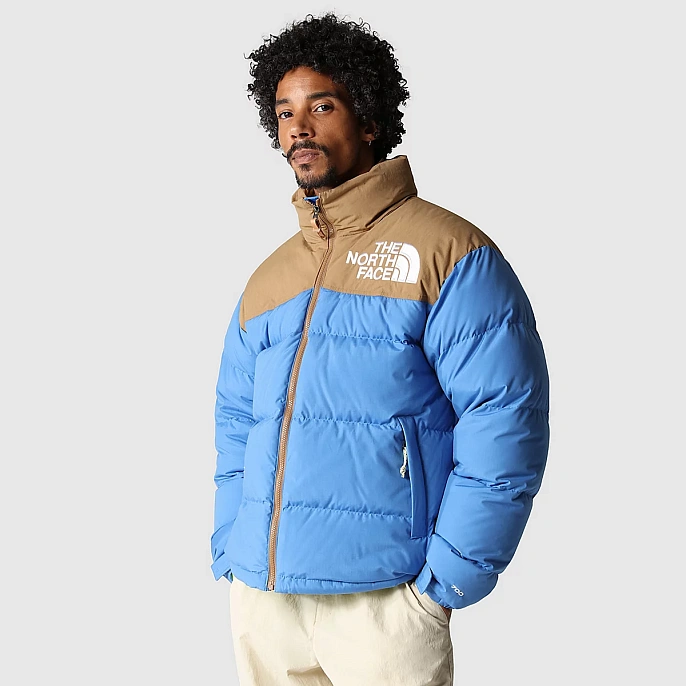 Пуховик мужской The North Face '92 Low-Fi Hi-Tek Nuptse Jacket Super Sonic Blue/Utility Brown