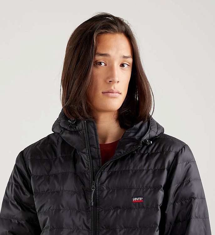 Куртка мужская Levi's Presidio Packable Hooded Jacket Mineral Black/Black