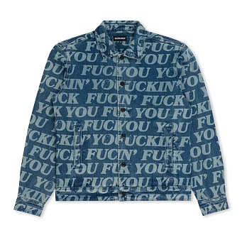 Куртка джинсовая RIPNDIP Fuckin Fuck Denim Jacket Medium Washed