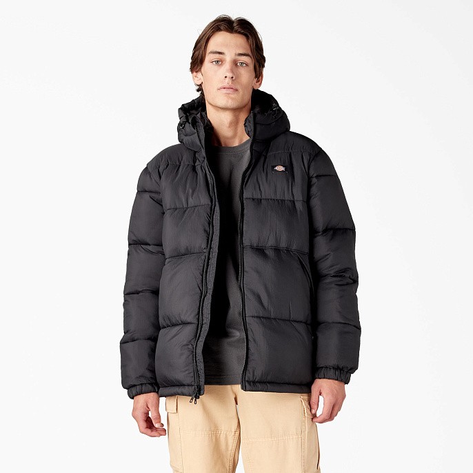 Пуховик Dickies Waldenburg Hooded Puffer Jacket Black