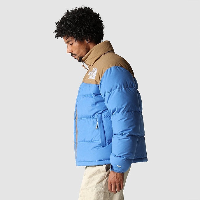 Пуховик мужской The North Face '92 Low-Fi Hi-Tek Nuptse Jacket Super Sonic Blue/Utility Brown